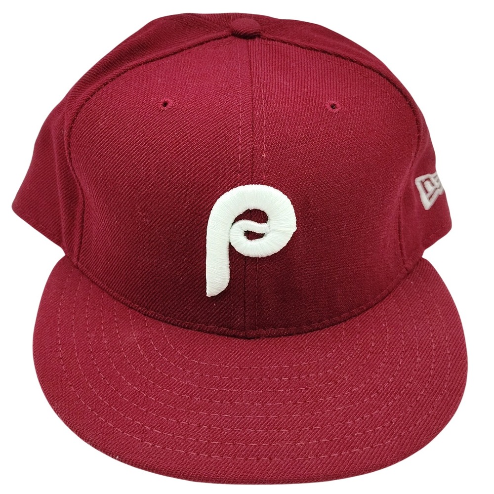 Vintage New Era Philadelphia Phillies Hat 7 1/2 59FIFTY Fitted Wool USA Cap MLB